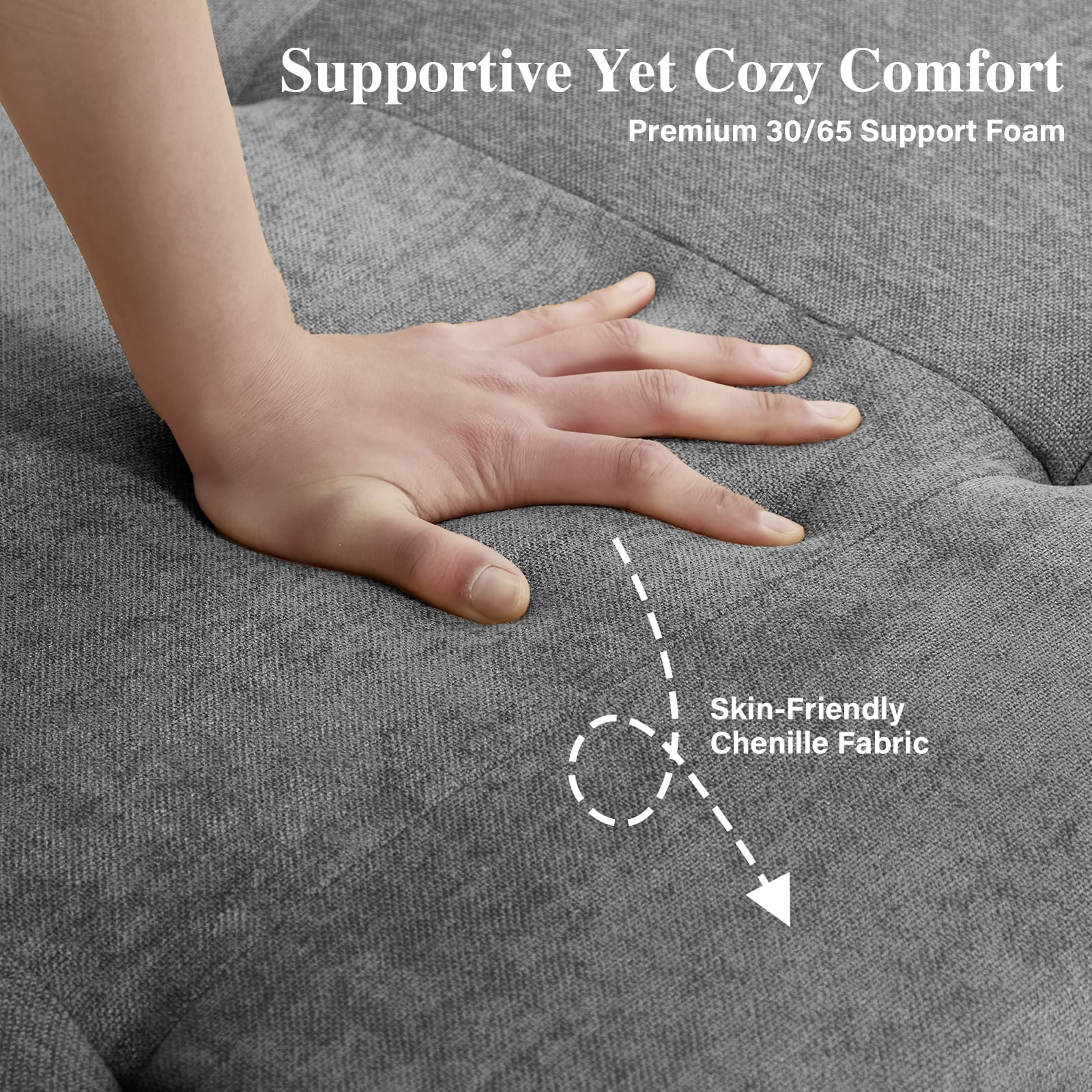 Modular Sectional Sofa With Deep Seat And Adjustable Backrest_voghion.com